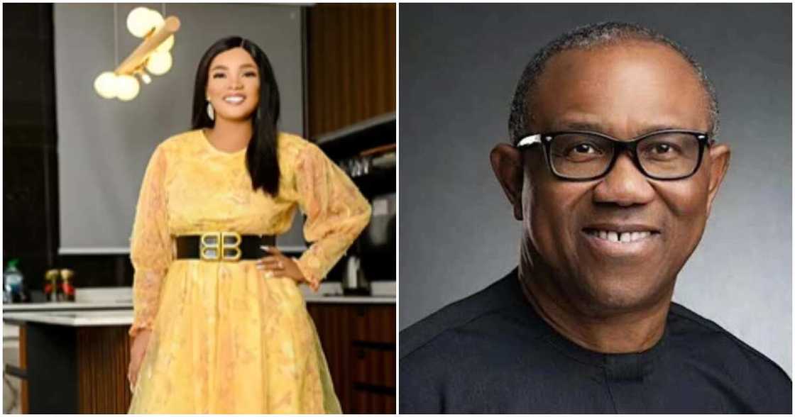 Actress Iyabo Ojo and politician Peter Obi Actress Iyabo Ojo and politician Peter Obi