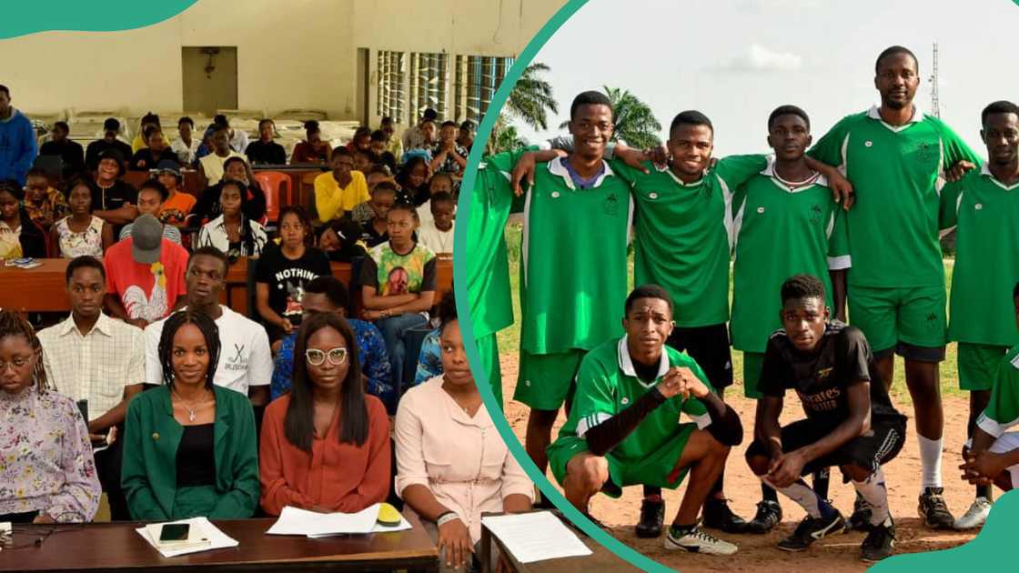 Students at Claretian University, Umualum, Nekede, Imo State, Nigeria.