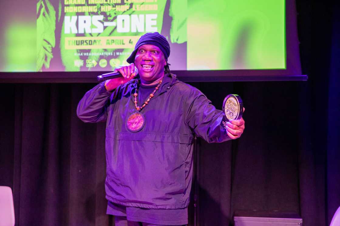KRS-ONE attends an award ceremony in Washington, DC.