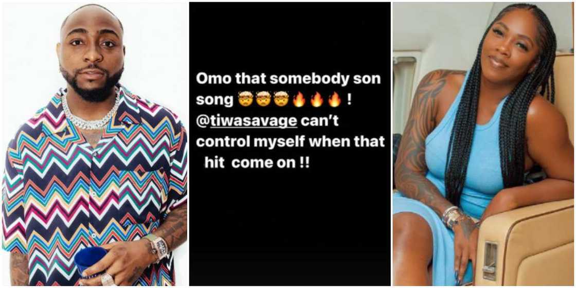 Davido, Tiwa Savage Davido, Tiwa Savage