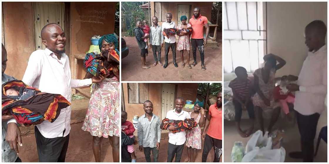 Kind Nigerian man shows up at hospital, pays bills of lady who delivered twins and gives her cash for business Kind Nigerian man shows up at hospital, pays bills of lady who delivered twins and gives her cash for business