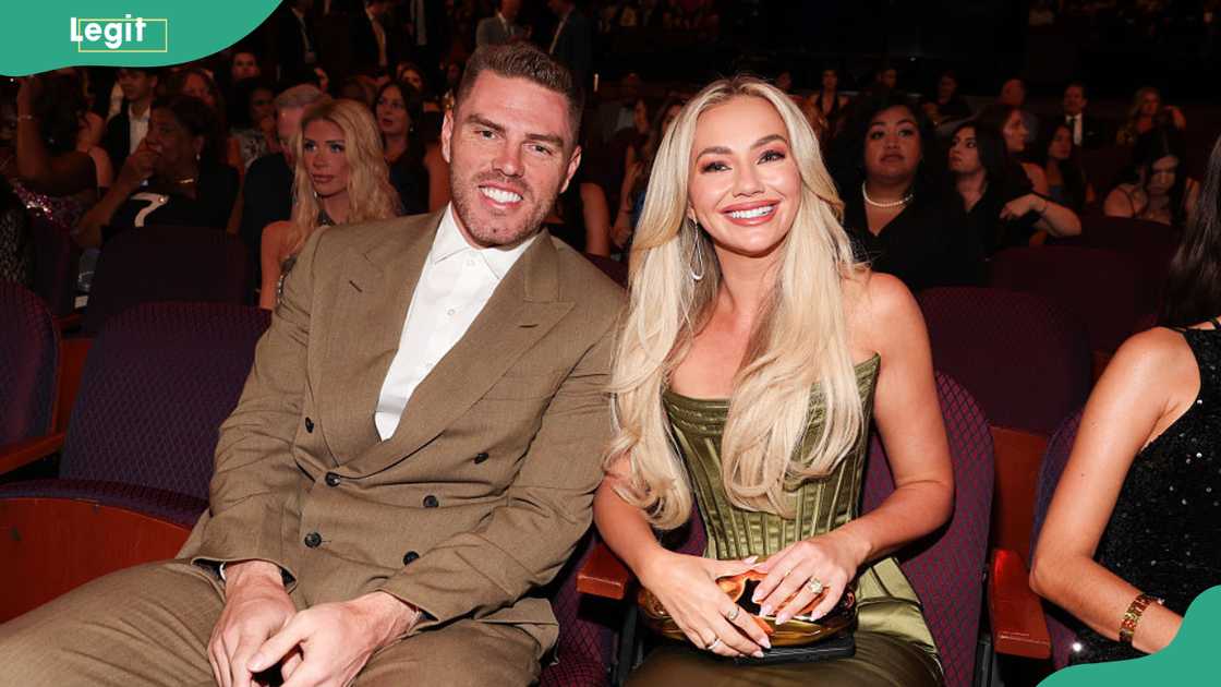 Freddie Freeman and Chelsea Freeman at the Dolby Theatre Freddie Freeman and Chelsea Freeman at the Dolby Theatre