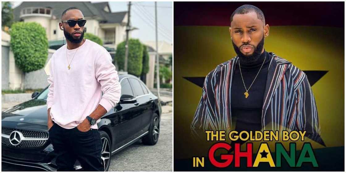 BBNaija's Emmanuel receives royal-like welcome in Ghana