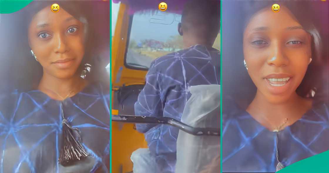 Nigerian lady shares experience after discovering she wore the same outfit as a tricycle, aka, keke rider in viral TikTok video.