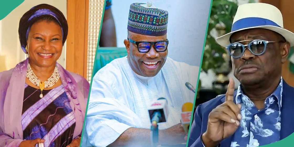 Senator Ireti Kingibe walked out of the Senate when she was stopped by Akpabio from presenting a motion to stop FCT Minister Nyesom Wike's demolition move in Abuja. Senator Ireti Kingibe walked out of the Senate when she was stopped by Akpabio from presenting a motion to stop FCT Minister Nyesom Wike's demolition move in Abuja.