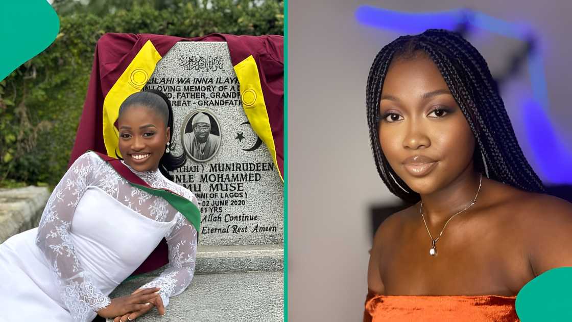 Young Nigerian woman takes herself to father’s grave after convocation Young Nigerian woman takes herself to father’s grave after convocation