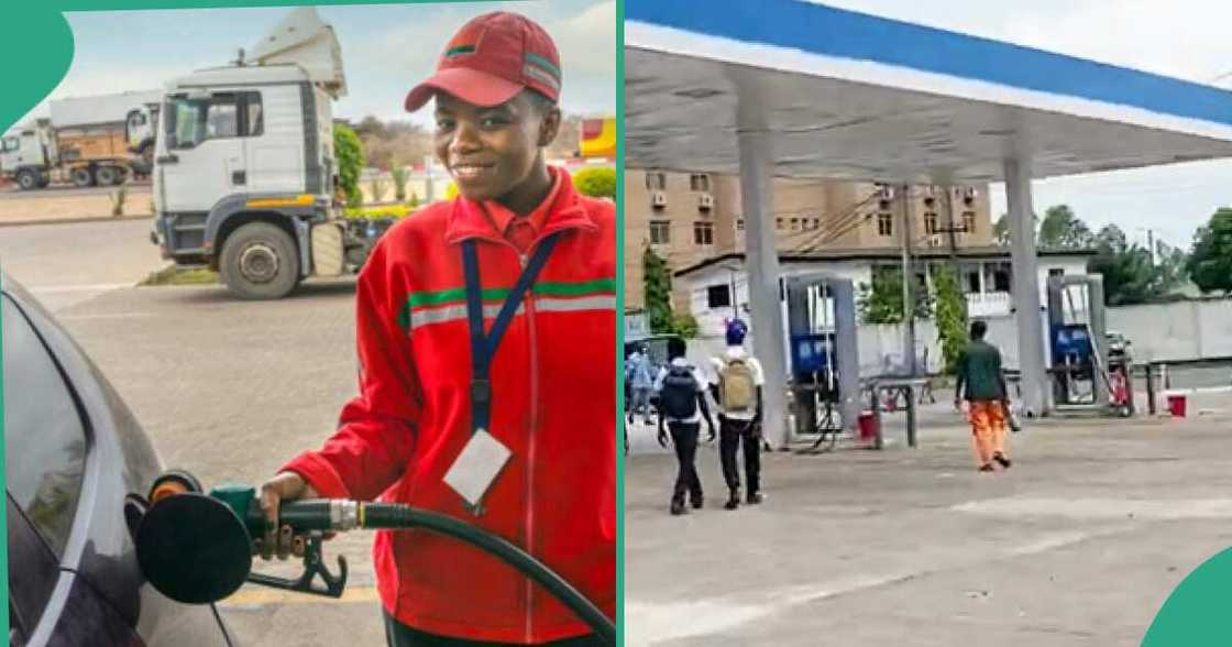 CNG filling station in Lagos. CNG filling station in Lagos.