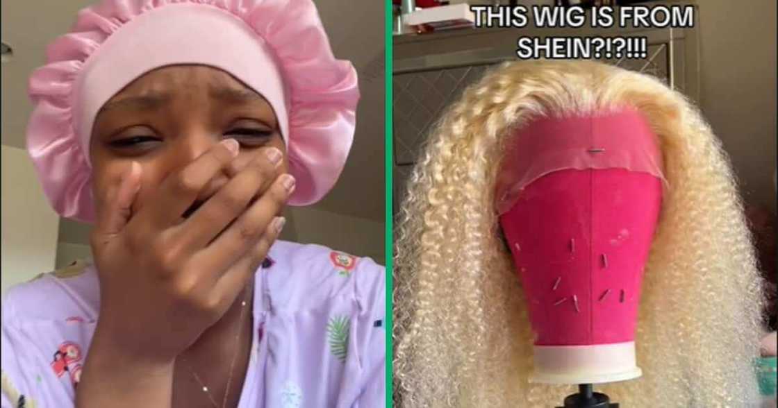 Wig SHEIN, TikTok unbox video