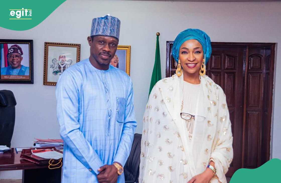 Ali Nuhu ya gana da Hannatu Musawa Ali Nuhu ya gana da Hannatu Musawa
