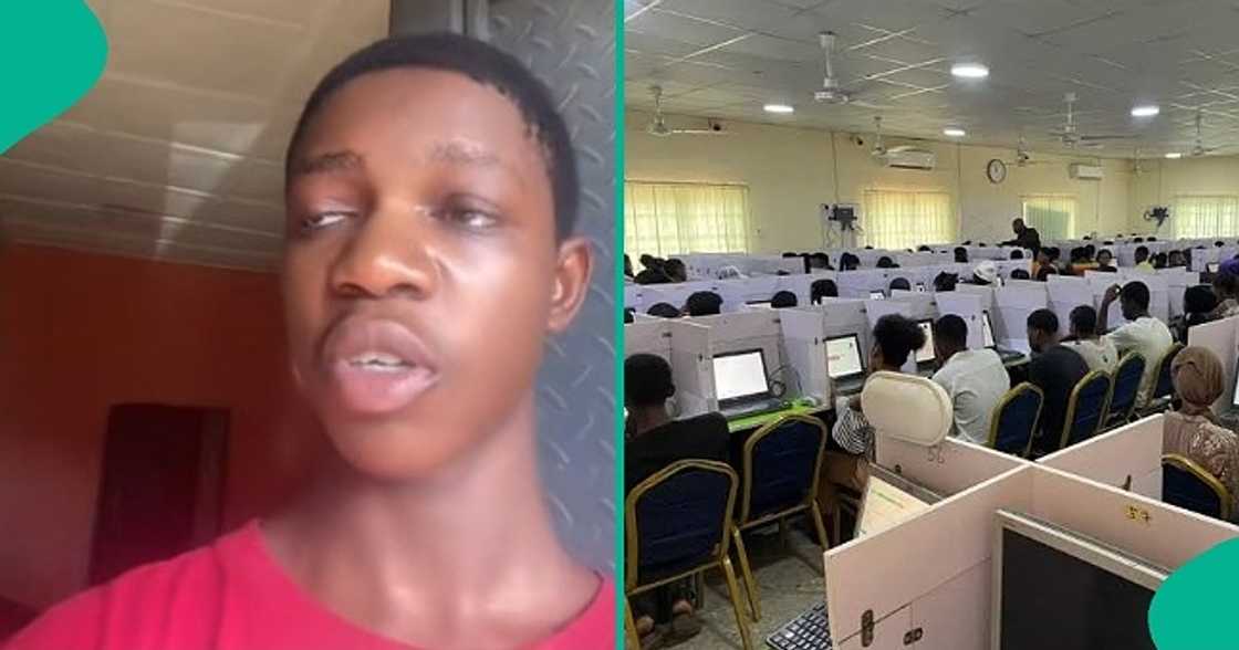 Boy claims there was glitch in JAMB system after getting 150 aggregate score. Boy claims there was glitch in JAMB system after getting 150 aggregate score.