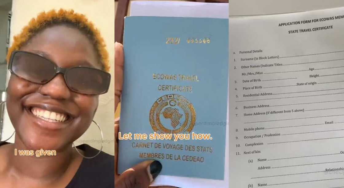 Photos of Tomisin Oyerinde, a Nigerian lady who obtained ECOWAS passport. Photos of Tomisin Oyerinde, a Nigerian lady who obtained ECOWAS passport.