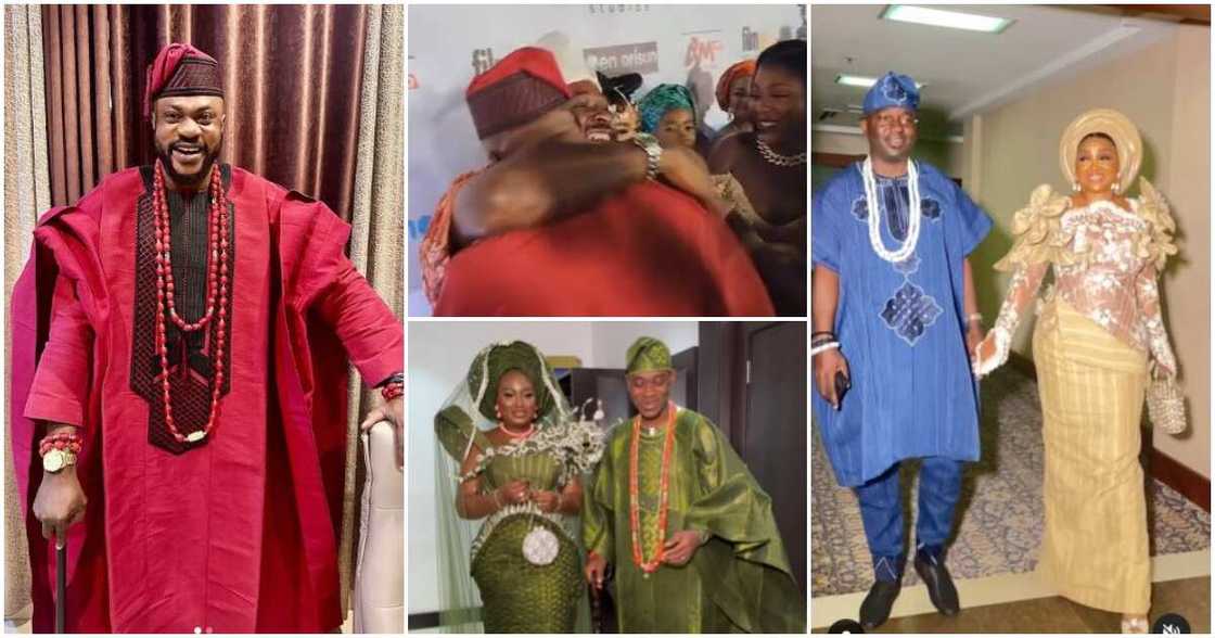 Photos of Odunlade Adekola, lateef Adedimeji, Femi Adebayo, Mercy Aigbe and Adekaz