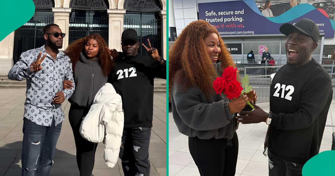 UK-based lady rejoices after bringing her family over.