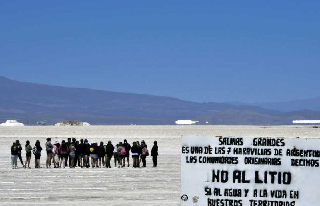 Some in the Salinas Grandes community in Argentina are against lithium exploitation Some in the Salinas Grandes community in Argentina are against lithium exploitation