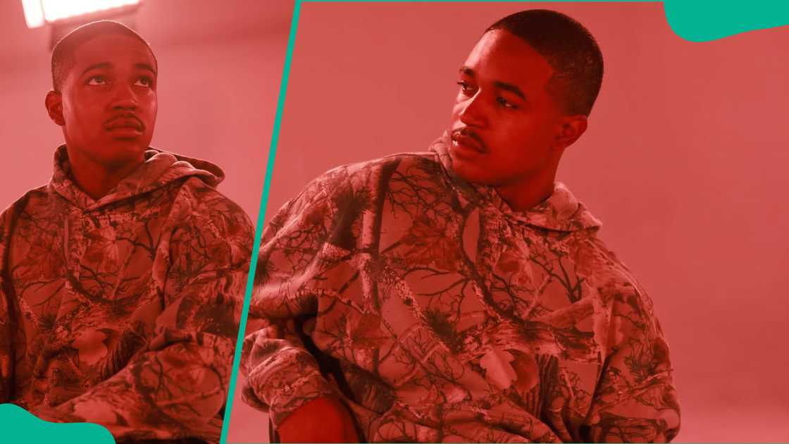 Issac Ryan Brown does a photoshoot