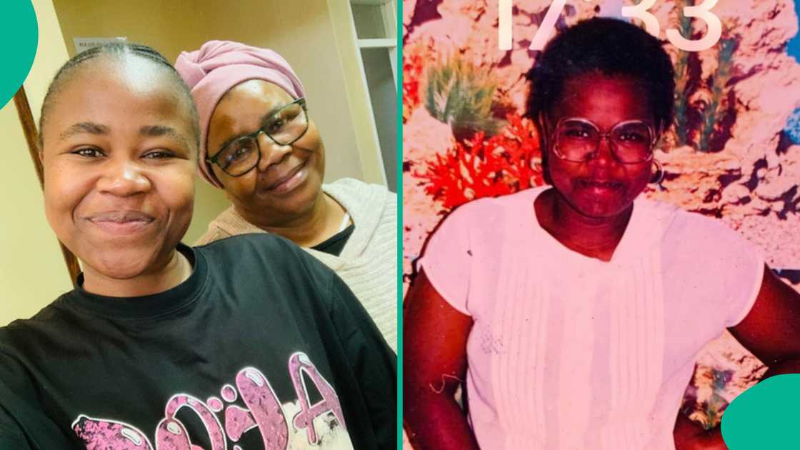 Lady cries out after meeting woman who resembles her late mother, releases photos online