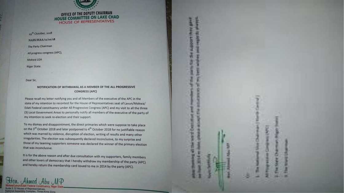 Wani dan majalisa ya sake ficewa daga APC, ya bayar da dalilai Wani dan majalisa ya sake ficewa daga APC, ya bayar da dalilai