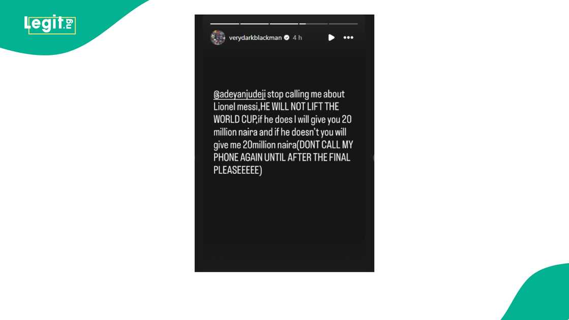 VeryDarkMan shares bold prediction about FIFA World Cup finals.