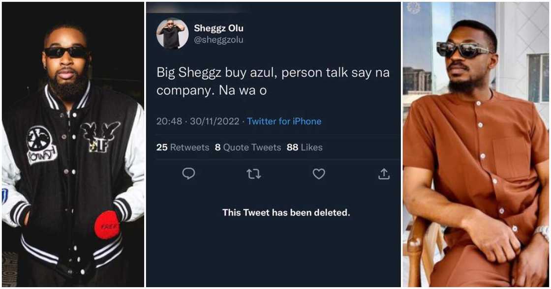 BBNaija star Sheggz reacts as Adekunle claims they live fake lives. BBNaija star Sheggz reacts as Adekunle claims they live fake lives.