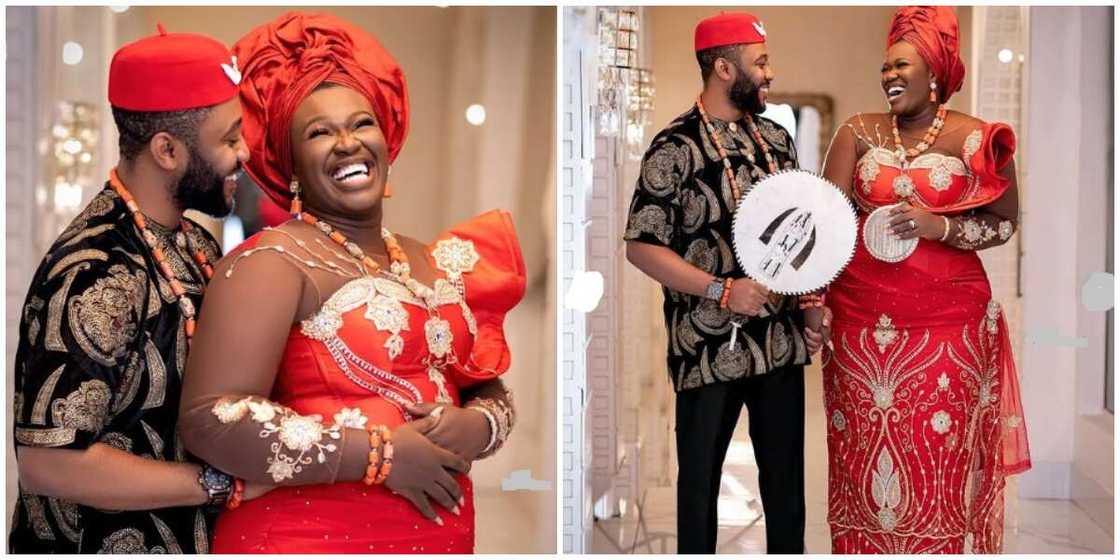 Photos of Warri Pikin and her husband. Photos of Warri Pikin and her husband.