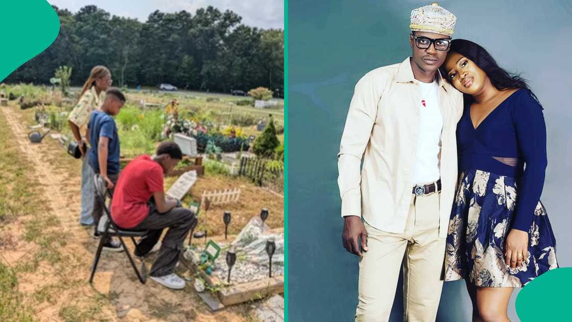 Sound Sultan's widow visits his gravesite.