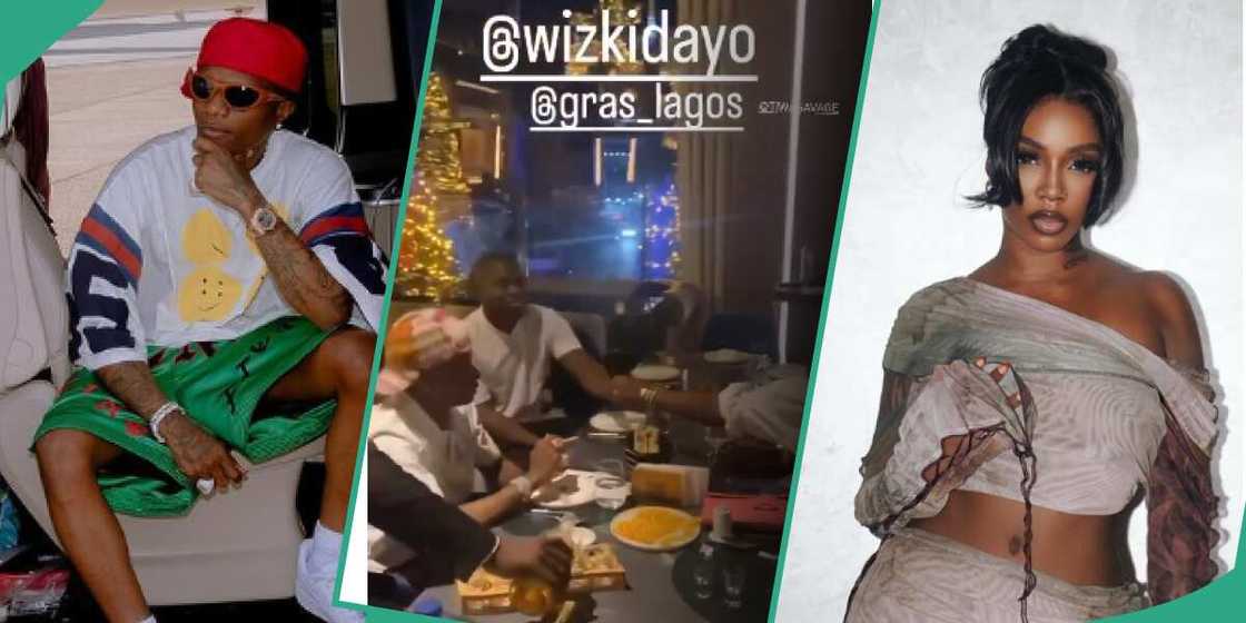 Wizkid and Tiwa Savage on dinner date. Wizkid and Tiwa Savage on dinner date.