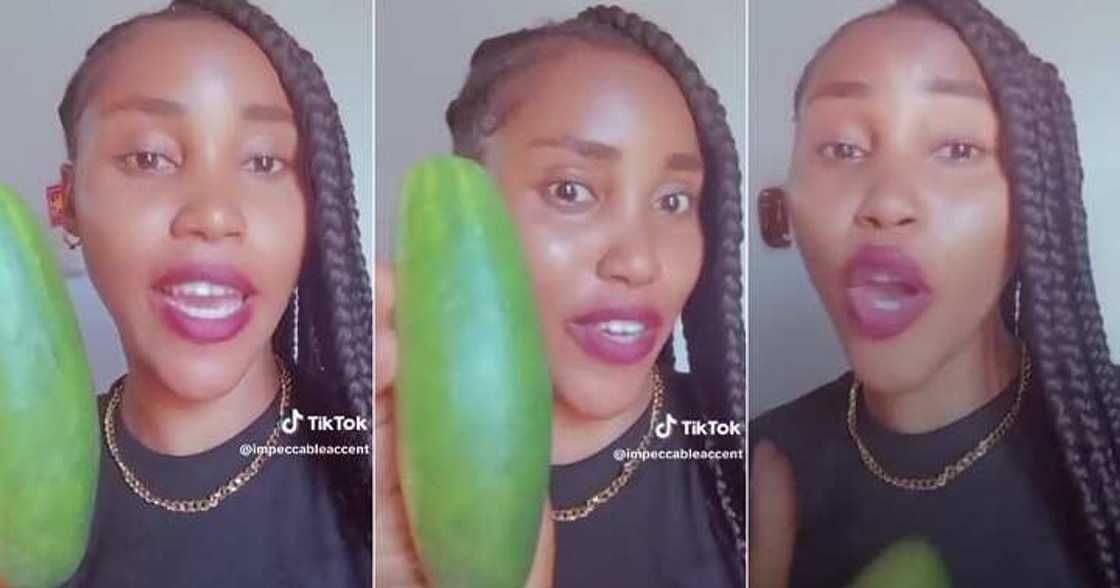 Nigerian lady pronounces cucumber