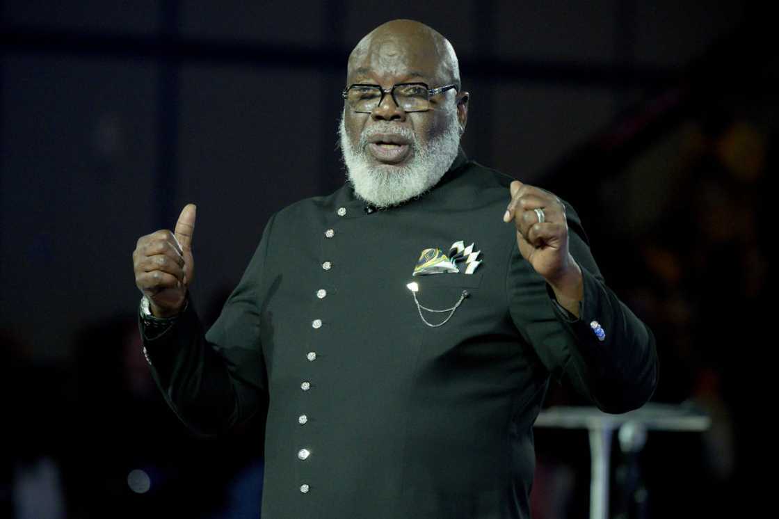 Bishop T.D. Jakes speaks onstage