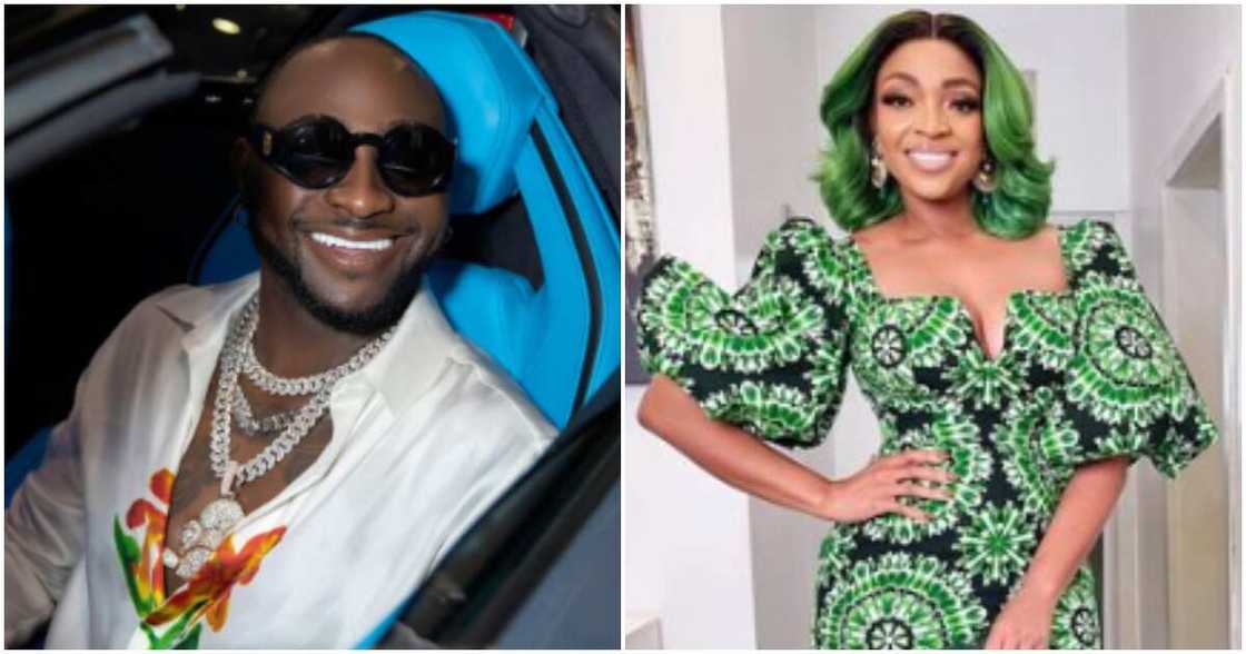 Singer Davido and his sister Sharon Singer Davido and his sister Sharon