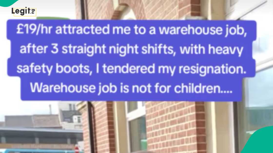 Nigerian man resigns from UK job after working for 3 straight night shifts, shares his juicy hourly pay