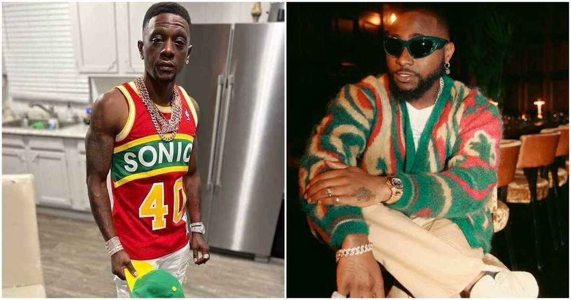 American rapper Boosie, Davido