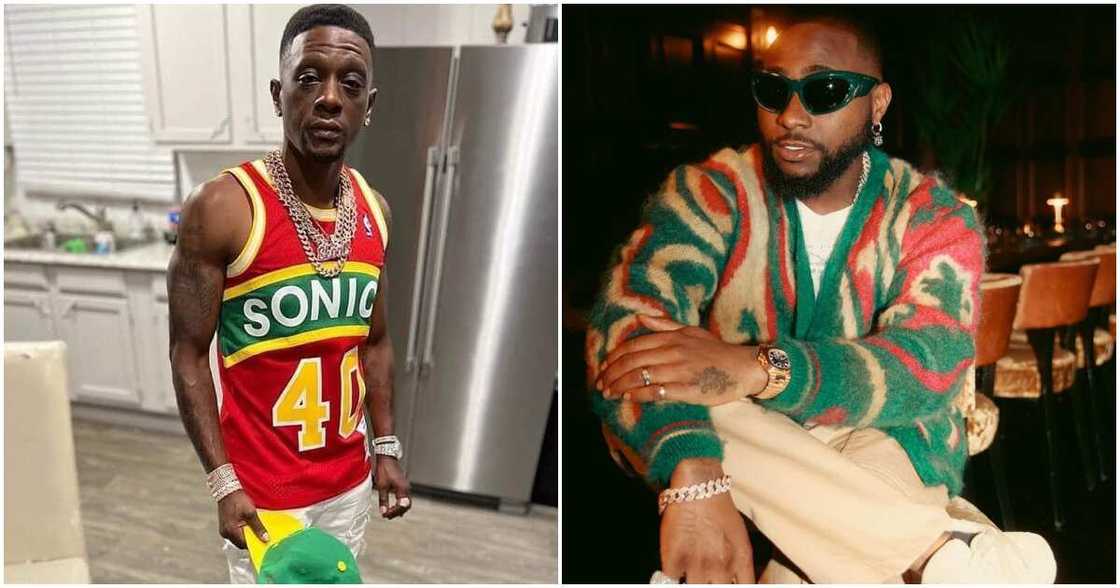 American rapper Boosie, Davido American rapper Boosie, Davido