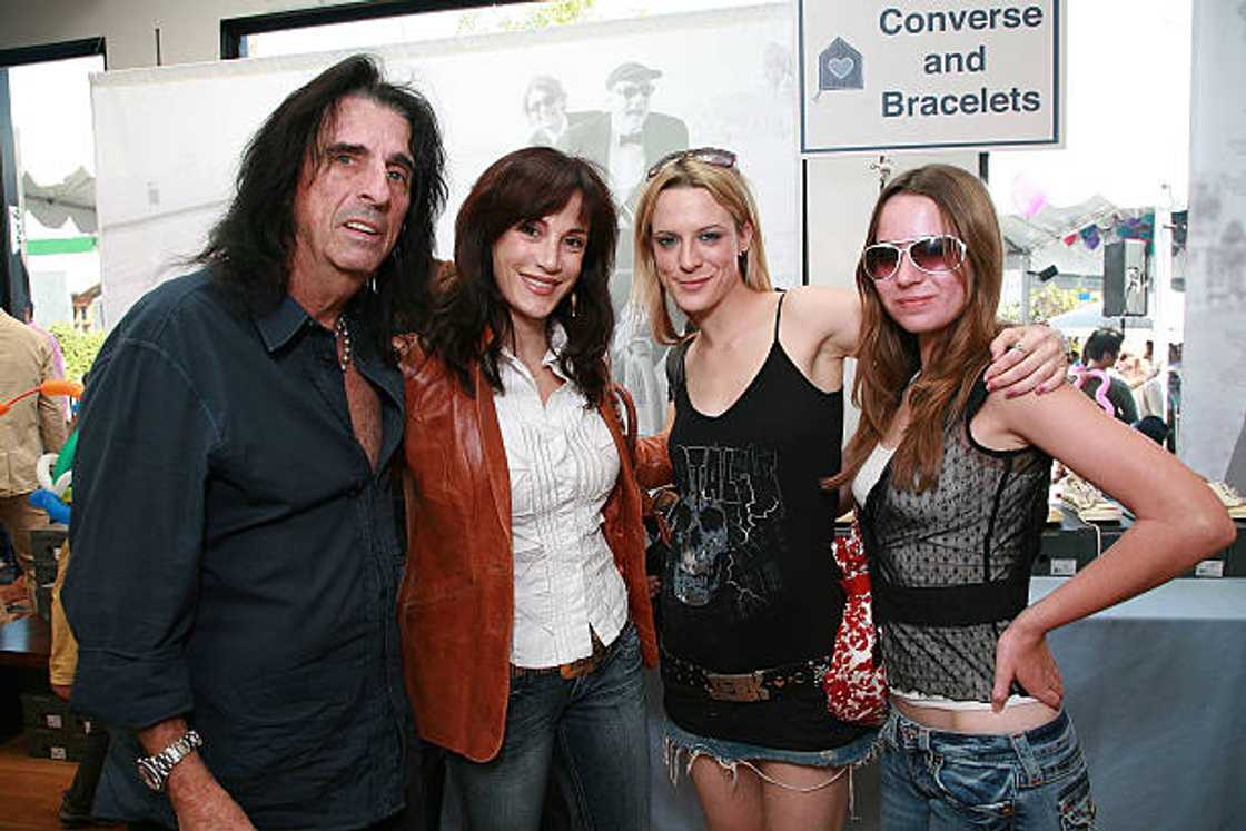 Alice Cooper with his wife, Sheryl and their two daughters, Calico and Sonora. Alice Cooper with his wife, Sheryl and their two daughters, Calico and Sonora.