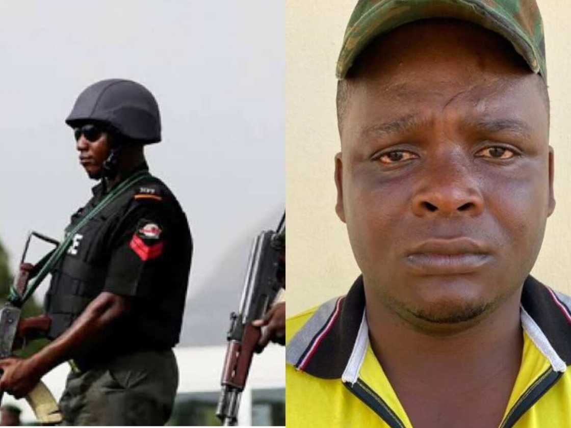 Da Ɗuminsa: Rundunar Yan Sanda Ta Damƙe Wani Tsohon Soja Dake Horad da Yan Ta'addan IPOB Da Ɗuminsa: Rundunar Yan Sanda Ta Damƙe Wani Tsohon Soja Dake Horad da Yan Ta'addan IPOB