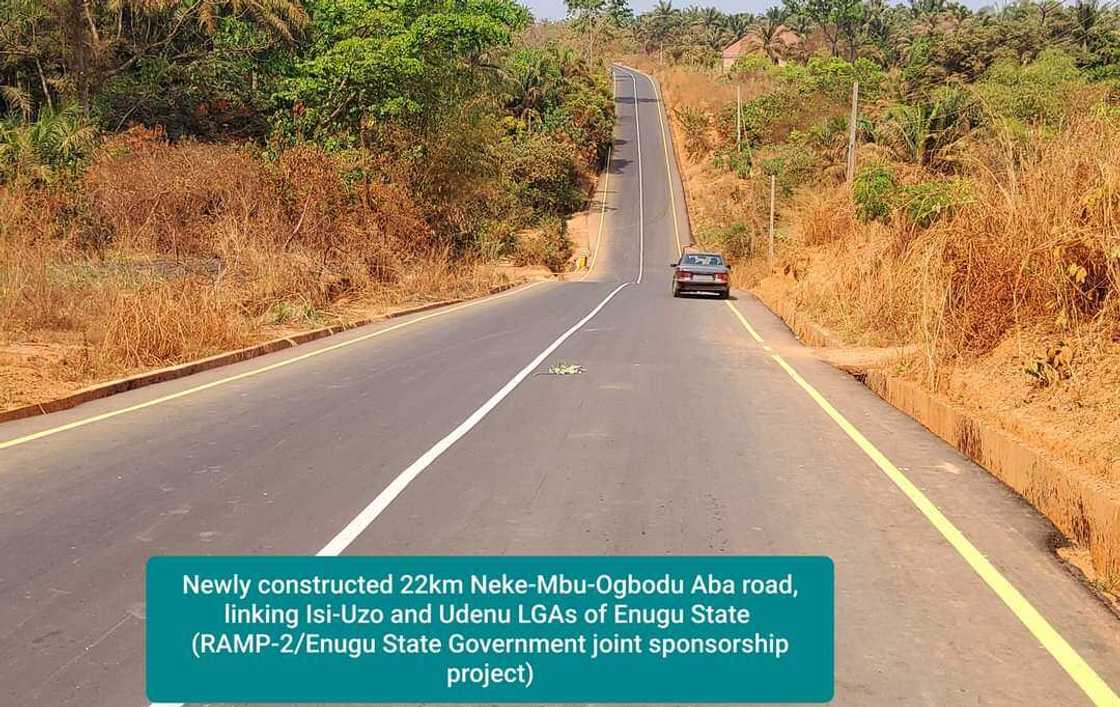 Gov Ugwuanyi inaugurates 22.443km Neke-Mbu-Ogbodu Abba-Obollo Etiti road Gov Ugwuanyi inaugurates 22.443km Neke-Mbu-Ogbodu Abba-Obollo Etiti road