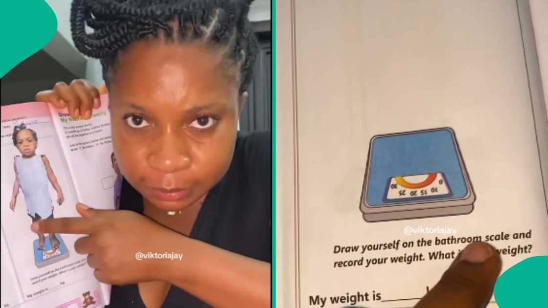 Nigerian mother shows netizens homework her child brought home.