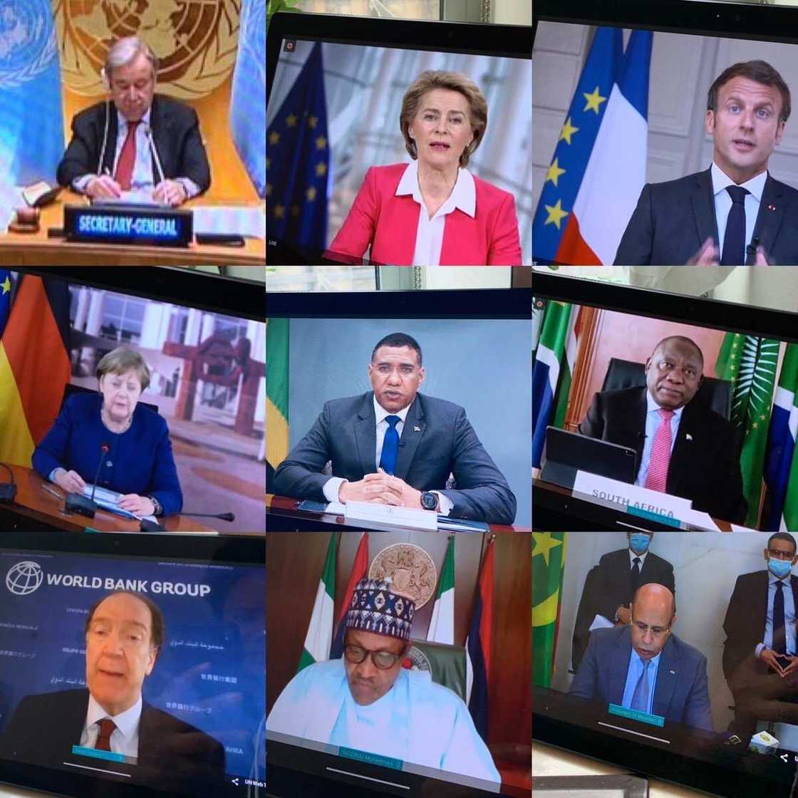 Buhari da sauran shugabanni yayin taron Majalisar Dinkin Duniya
Hakkin mallakar hoto: Garba Shehu Buhari da sauran shugabanni yayin taron Majalisar Dinkin Duniya
Hakkin mallakar hoto: Garba Shehu