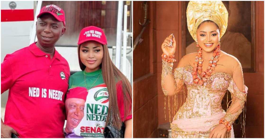 Actress Regina Daniels and hubby