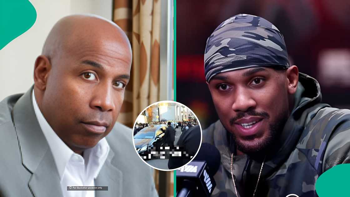 A young man shared an emotional video of Anthony Joshua attending the funeral of his late friends, Latif Ayodele and Sina Ghami, sparking reactions as netizens observed the coffins, burial site and the boxer’s presence. A young man shared an emotional video of Anthony Joshua attending the funeral of his late friends, Latif Ayodele and Sina Ghami, sparking reactions as netizens observed the coffins, burial site and the boxer’s presence.