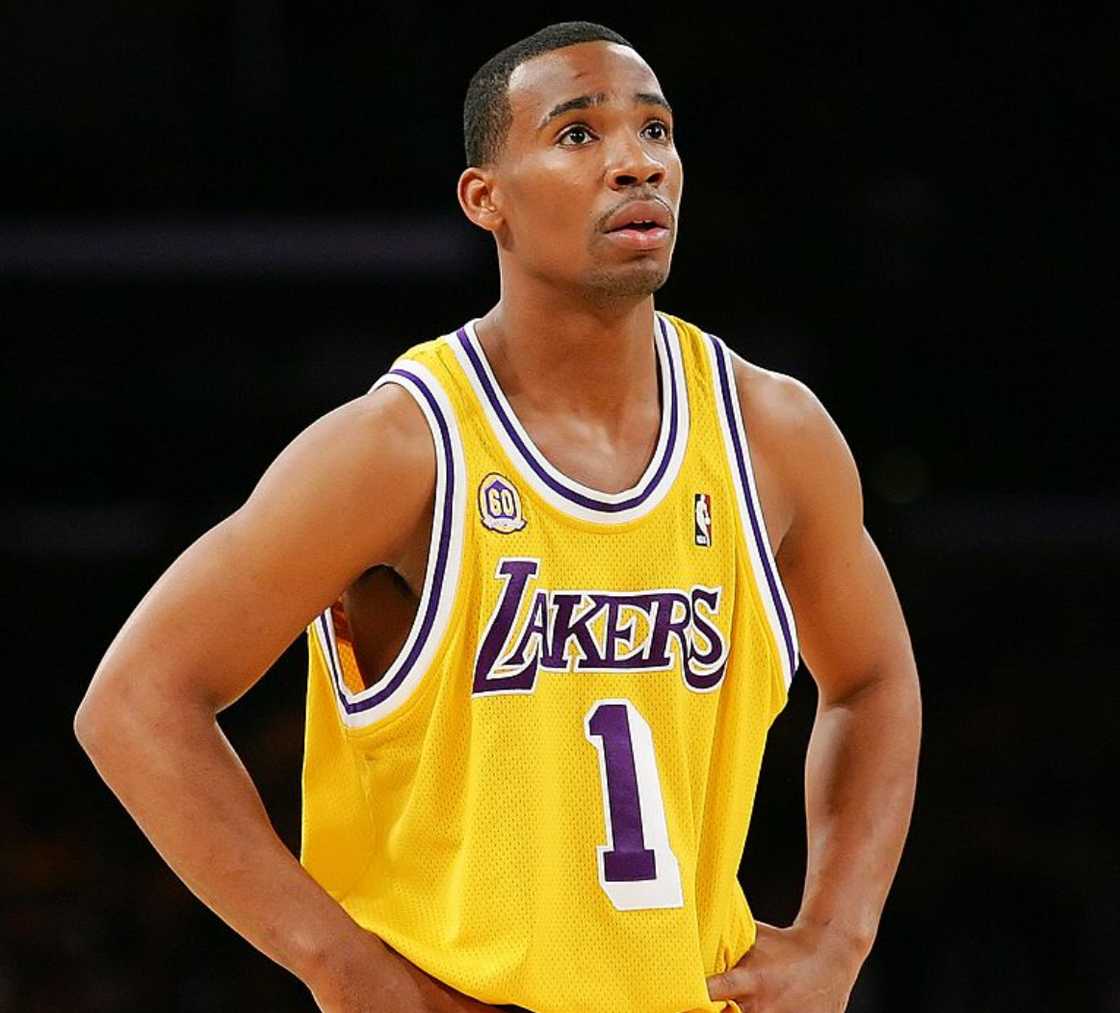 Javaris Crittenton looks on during the game against the Boston Celtics Javaris Crittenton looks on during the game against the Boston Celtics