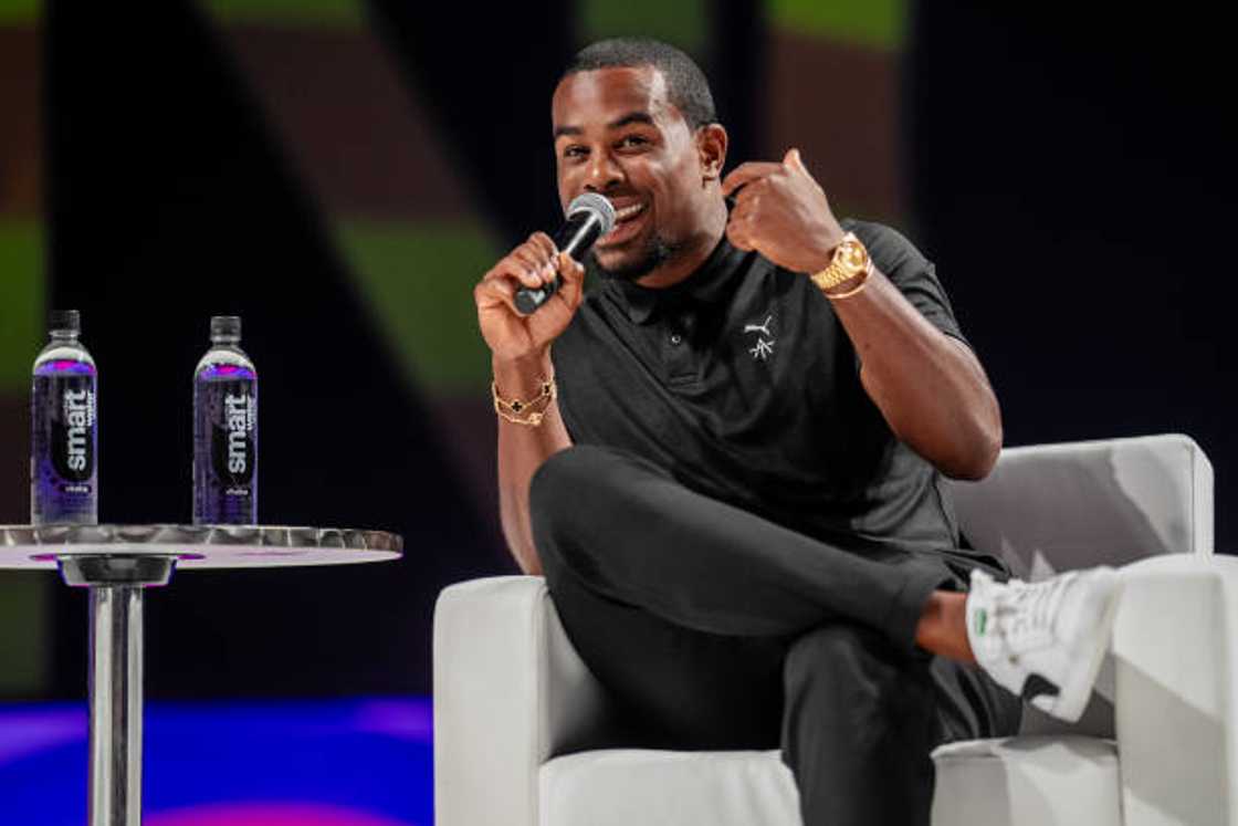 Alex Toussaint speaks at the 2023 ESSENCE Festival Of Culture