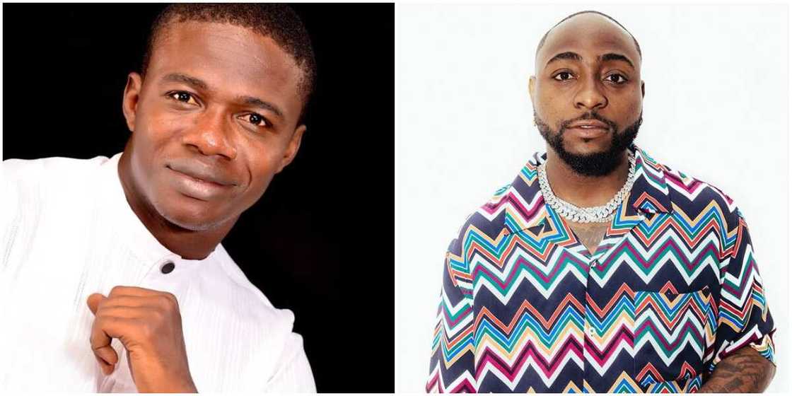 Davido and pastor Goodheart Val Aloysius Davido and pastor Goodheart Val Aloysius