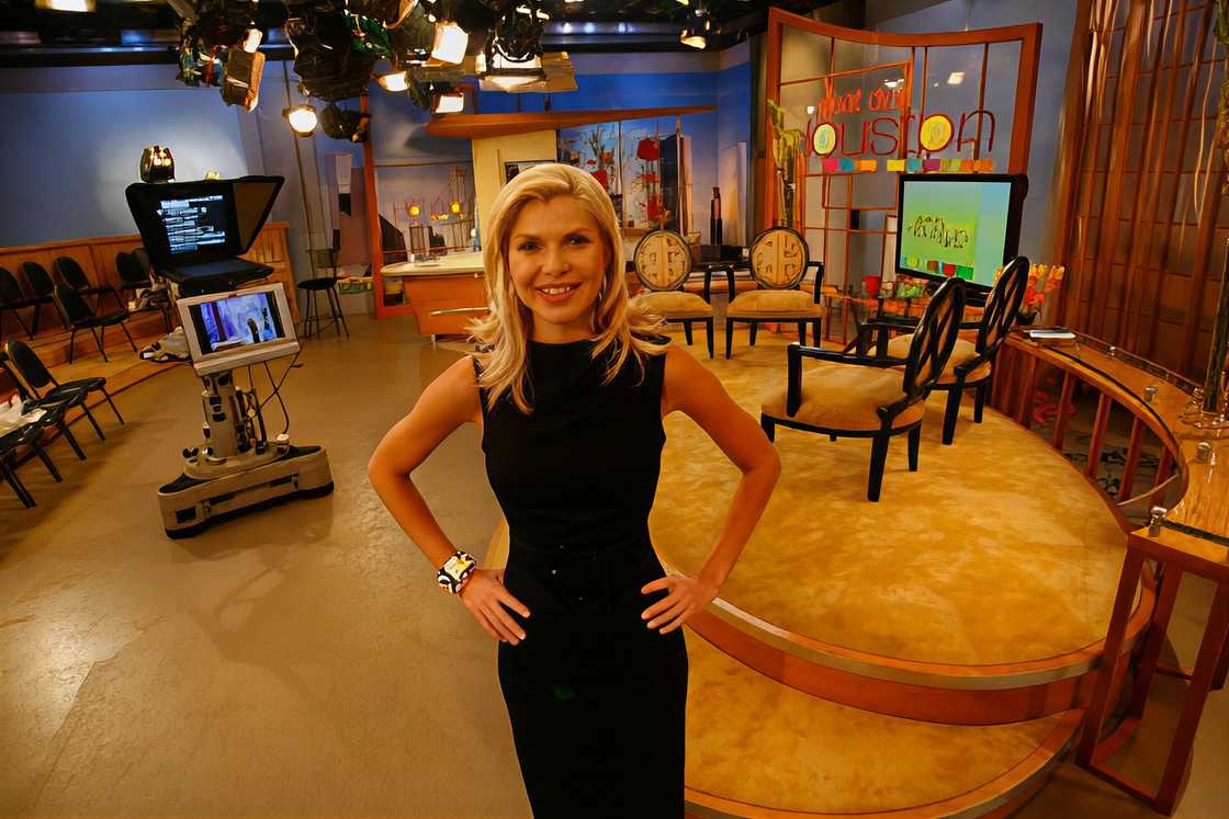 TV personality Whitney Casey in studio