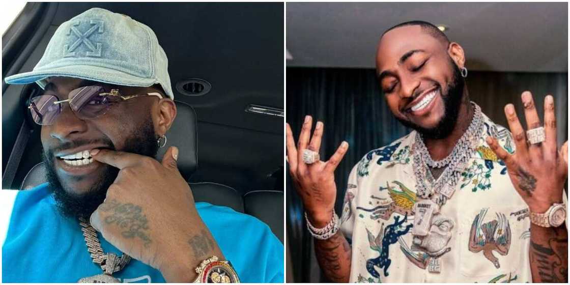 Davido's diamond teeth, Davido displays diamond teeth amid Anita's saga