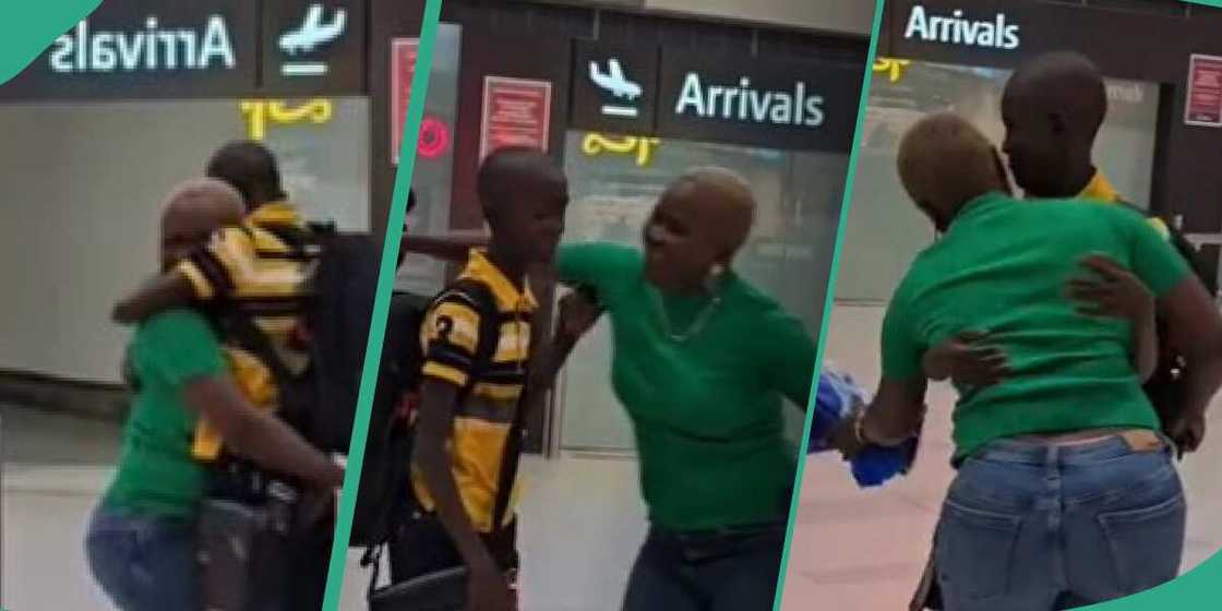 Nigerian lady with reunites son in Australia Nigerian lady with reunites son in Australia