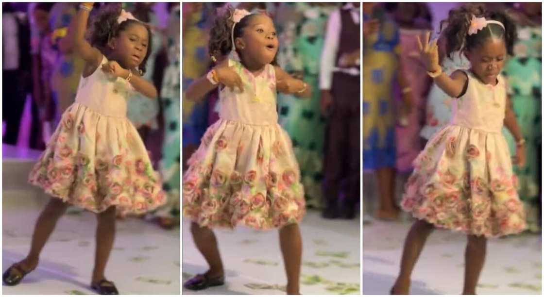 Photos of a little girl dancing accurately. Photos of a little girl dancing accurately.
