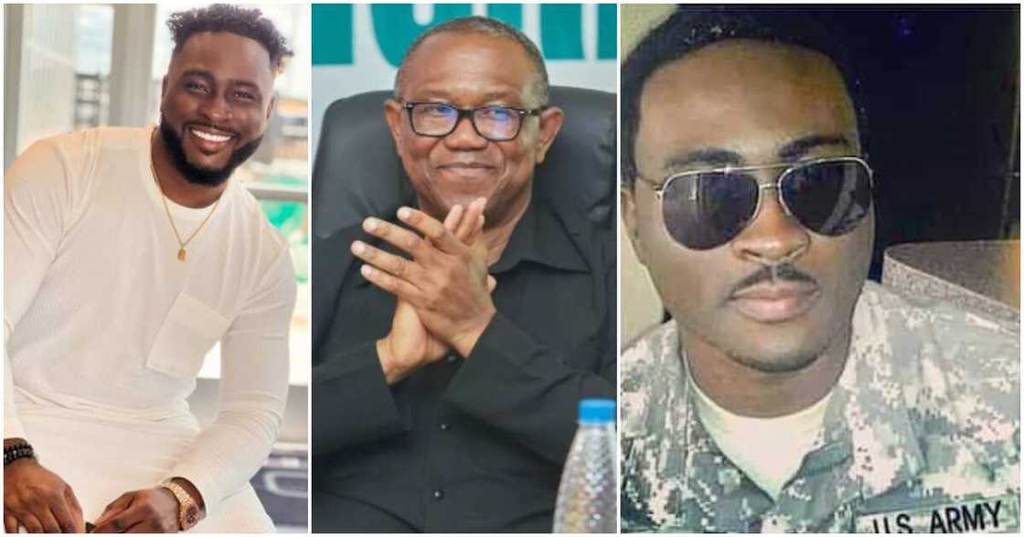 Nigeria Decides: BBNaija's Pere to return US passport if Peter Obi becomes president.