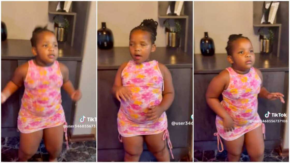 Kid showed off moves/girl joined Kilimanjaro trend. Kid showed off moves/girl joined Kilimanjaro trend.