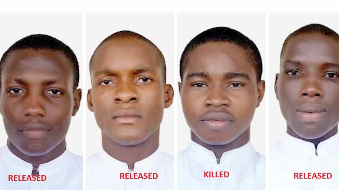 Kidnapped Kaduna seminarian killed, three others released from captivity Kidnapped Kaduna seminarian killed, three others released from captivity