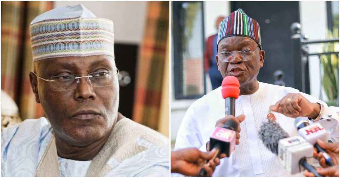 Samuel Ortom asks Atiku Abubakar, to apologise over his outburst against him.